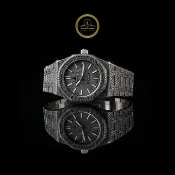 Ultimate Iced Out Men’s Diamond Watch Bold Full Black Luxury by IVEVAR