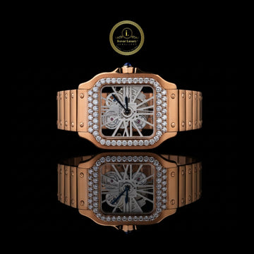 The Art of Precision Diamond watch A Rose Gold Skeleton Timepiece Crafted for the Connoisseurs of Timeless Luxury