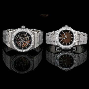 Premium Moissanite Iced-Out Watches with Diamond Bezel Hip Hop Luxury Men’s Watch By Ivevar