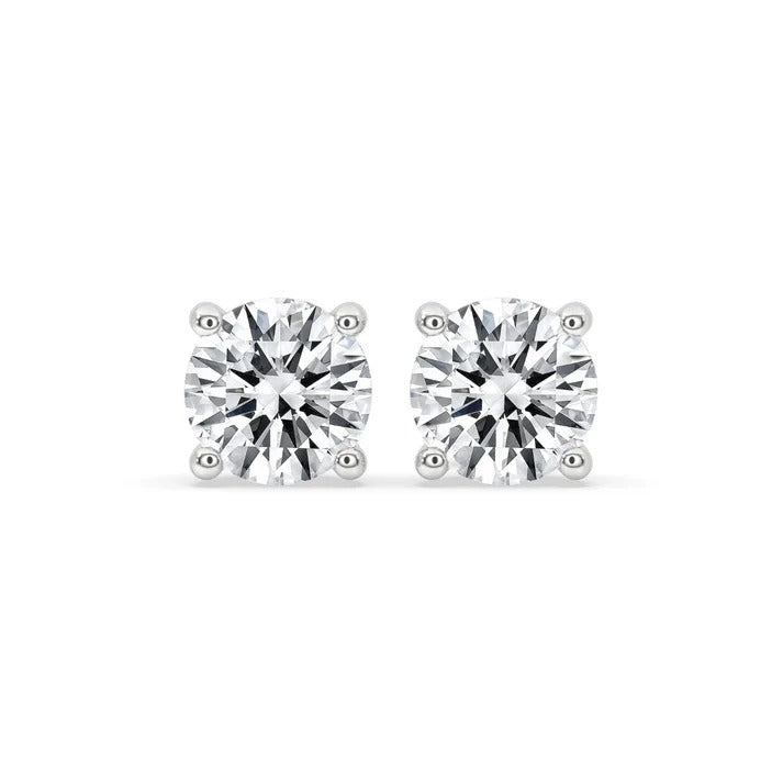 2.00 TCW Luxury Round Cut Moissanite Diamond Stud Earrings with Timeless Shine By ivevar