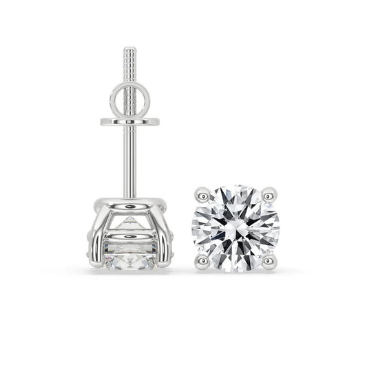 2.00 TCW Luxury Round Cut Moissanite Diamond Stud Earrings with Timeless Shine By ivevar