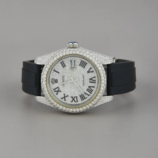 Emerald Prestige Diamond Collection Moissanite Diamond Luxury Timepiece Duo