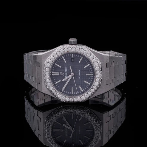 Elite Moissanite Diamond Watch Collection Royal Ice And Midnight Blue Edition
