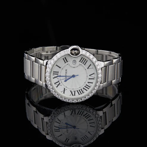 Moissanite Diamond Luxury Watch Collection Timeless Cartier Elegance