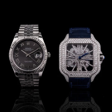 Diamond Heritage Collection Luxury Skeleton Masterpiece And Executive Date Timepiece Duo