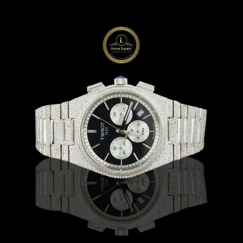 Bling Chronograph Luxury Iced Out Diamond Watches Ivevar