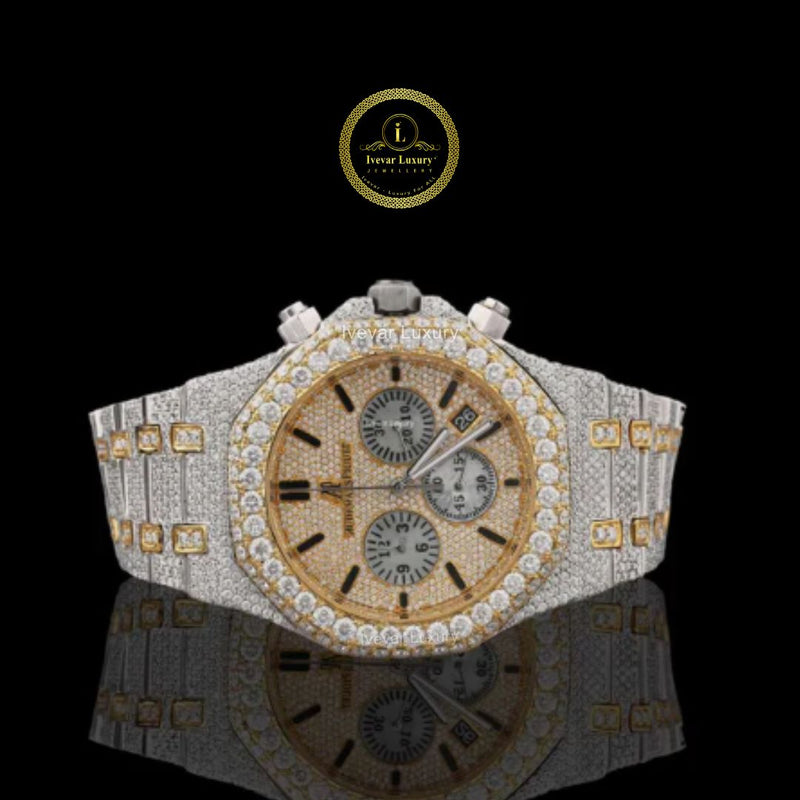 Luxury Full Iced Out Diamond Watch for Men by Ivevar