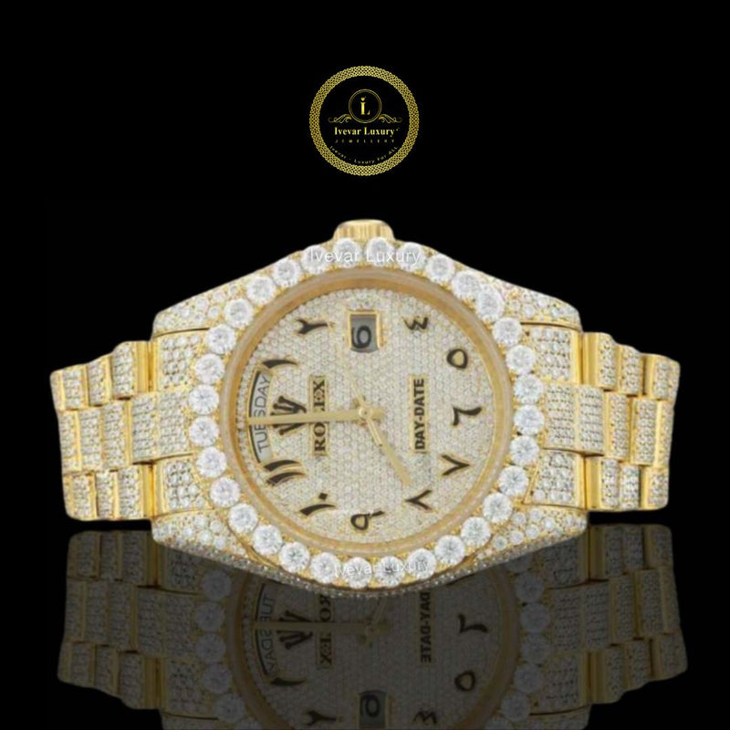 IVEVAR Men's Dress Watch - Premium Stainless Steel Crystal Quartz Watch for Professionals
