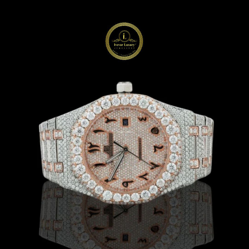 Men’s Iced Out Watch – Full Diamond Luxury Timepiece by IVEVAR