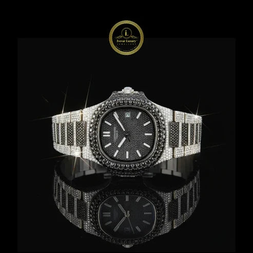 Black Diamond-Inspired Watch Duo – Premium Stainless Steel Statement Timepieces