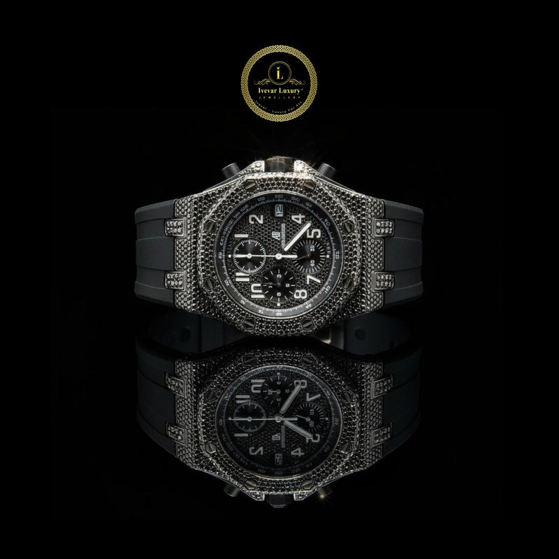 Premium Diamond Luxury Watch Rubber Band by Ivevar Collections