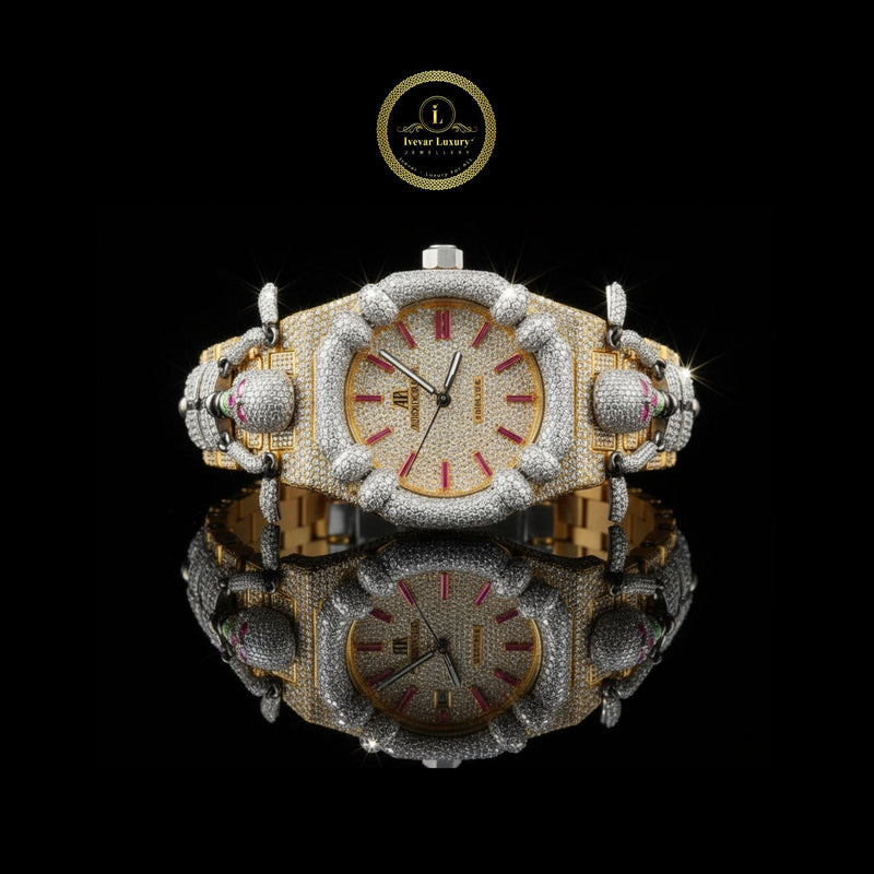 Customized Full Iced Out Luxury Watch Diamond By Ivevar Collection