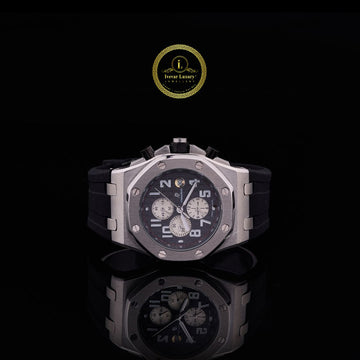 Modern Luxury Steel Chronograph - Slate Grey Dial & High-Performance Rubber Strap Watch