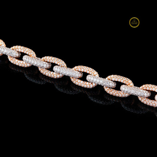Custom Men’s Cuban Bracelet VVS1 Lab Diamond Hip Hop Jewelry Ivevar