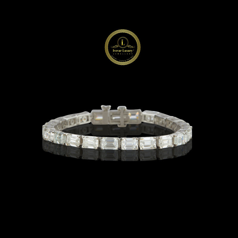 Moissanite Infinity Bracelet - VVS Diamond Jewelry by Ivevar