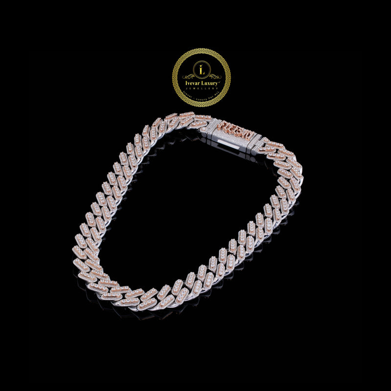 Iced Out Cuban Chain Necklace - Custom VVS Moissanite Diamond Jewelry for Men