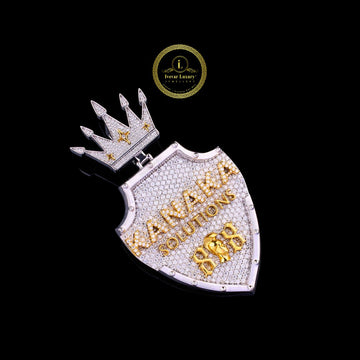 Custom KANAKA SOLUTIONS Lab grown Diamond Pendant 925 Sterling Silver Jewelry by Ivevar