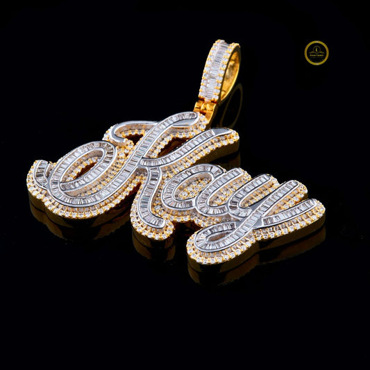 Exclusive Hip Hop Diamond Cross Pendant - 925 Silver & Gold Plated Ivevar