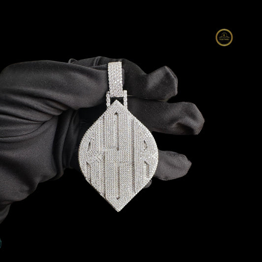 Hiphop Pendant 925 Silver Custom Letter VVS Diamonds Iced Out Custom Moissanite Pendant By Ivevar