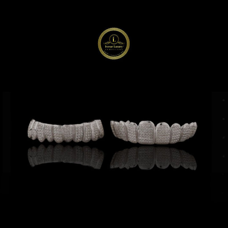 Designer Moissanite Grillz - Custom Made Diamond Dental Jewelry by Ivevar