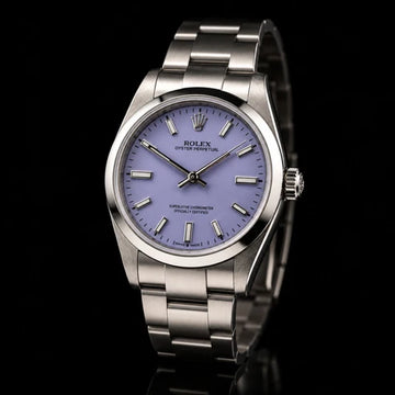 Rolex Oyster Perpetual Lavender Dial Stainless Steel Luxury Watch Swiss Automatic Premium Wristwatch
