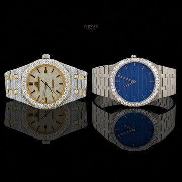 Gold And Silver Luxury Wristwatch Collection – Sparkling Diamond Bezel Design By Ivevar