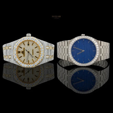 Gold And Silver Luxury Wristwatch Collection – Sparkling Diamond Bezel Design By Ivevar