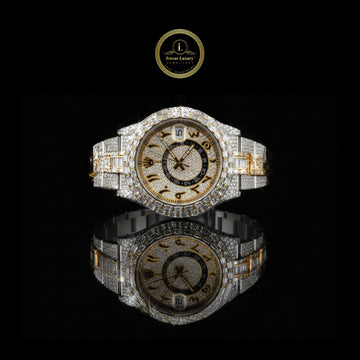 Exclusive Custom Baguette & Round Cut Diamonds Watch Luxury Watch By Ivevar